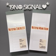 MUJI Notebook Checklist note + Sticky + Memo Book