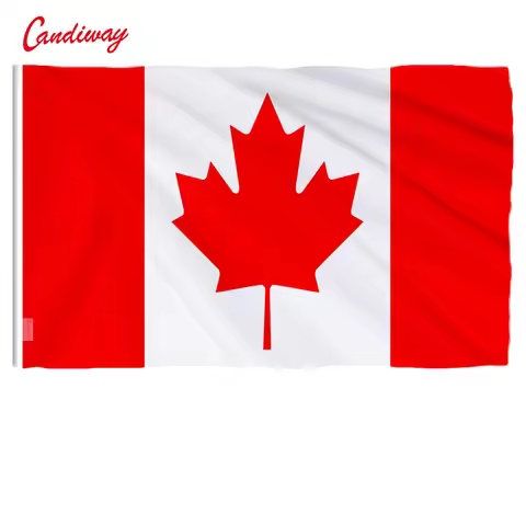 90 x 60cm large flag great Canadian Flag banner hundred percent polyester printed Canada flags NN006