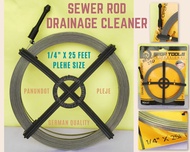 Sewer Rod or Plehe ▪️ Panundot ▪️ Pleje 1/4 x 25 feet ▪️ Anti-Barado  ▪️ For Clogged Drains