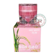 Kem Nám Tàn nhang Đồi mồi Giảm nhăn Dưỡng trắng Sữa gạo Cosy White 30g (hồng)