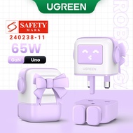 New in Sale UGREEN UNO 65W RobotGaN 3-Ports USB C USB A Fast Charger