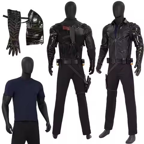 Fantasia Bucky Barnes Cosplay Battle Suits 2025 Movie Bolts of Thunder Disfraz Costume Men Halloween