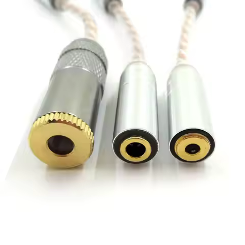 Cord 2.5 Male to 4.4 Female Cable 2.5mm/4.4mm To 3.5mm Hand-made Balanced Adpter for HIfi MP3 Music 