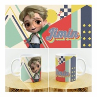 BTS Cartoon Tiny Tan JIMIN Mug | JIMIN BTS Mug Cup