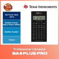 Texas Instruments BA-II-PLUS Professional Calculator WITH 1 YEAR WARRANTY