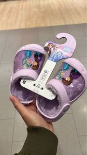 英國 代購 迪士尼 Disney 冰雪奇緣 frozen Elsa Anna 兒童 包腳 毛毛 拖鞋 clog