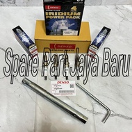 4pc Iridium Spark Plug Savings Package and 14mm Spark Plug Wrench 1pc Denso Grand new Avanza Veloz g