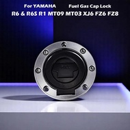 Motorcycle R6 R6S R1 Fuel Gas Cap Lock  Switch Seat Lock  Key For YAMAHA MT03 MT09 XJ6 FZ8.N FZ6.N F