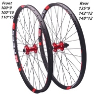 RUJIXU MTB Bike Wheelset 26 27.5 29 inch AM or DH 30mm Wide Rim148 Boost Hub 142 Thru Axle 135 QR 6 Pawls mountain Bicycle Wheel