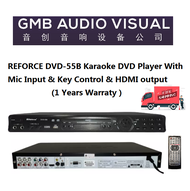 REFORCE DVD-55B Karaoke DVD Player With Mic Input & Key Control & HDMI