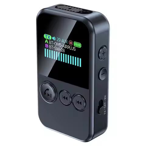 【RECOMENDAR】CLIP-On Bluetooth 6.0 Audio Transmitter Receiver For TV PC Car Headphones, 3.5Mm AUX TF 