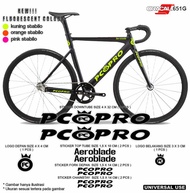 PCO Pro Cutting Stiker Sepeda Fixie Untuk Frame Sepeda