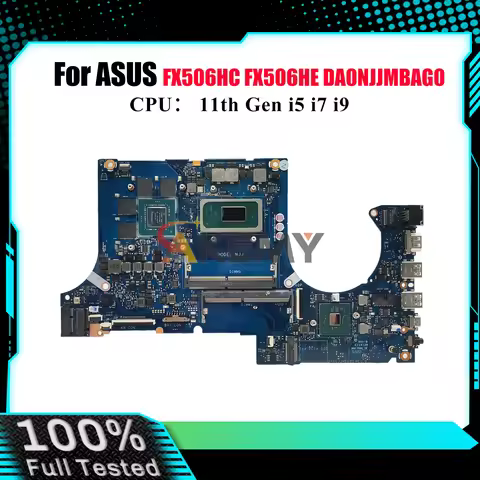 DA0NJJMBAG0 Laptop Motherboard For ASUS TUF Gaming FX706HC FX506H FX706HE FX706HF Mainboard With 11t