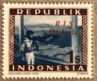 PW537-PERANGKO PRANGKO INDONESIA WINA REPUBLIK 1s RIS DJAKARTA(M)
