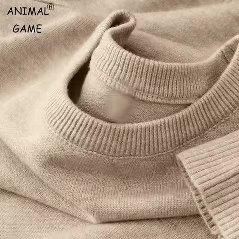 Men's Long Sleeve Knit Pullover Sweater Classic Crewneck Sweater Soft Casual Sweaters Lightweight So