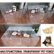 DIY Multi-Functional Plastic Transparent Pet Fence Dog Cat Rabbit Cage House Kennel 45x35cm / 75x45cm