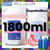 DEMI MILLEUM shampoo/conditioner 1800ml refill Weak acidic/non-silicone
