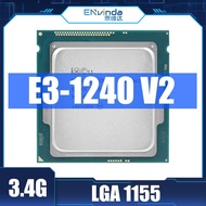 เริ่มต้นใช้ Intel Xeon E3 1240 V2โปรเซสเซอร์3.40Ghz 8M แคช SR0P5 LGA 1155 E3-1240V 2 CPU สนับสนุนเมนบอร์ด B75 H61