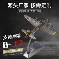 [Ready Stock Sale] 1: 200 B-17 US Army Bomber Alloy Airplane Model Simulation Military Model Home Co
