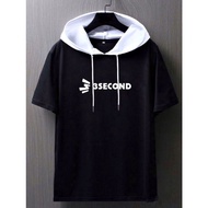 3second screen-printed hoodie and hat combination