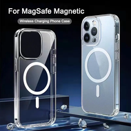 Ultra Clear Magnetic Circle Magsafing Case For iPhone 15 14 13 12 11 Pro Max XS XR Plus iPhone Magnetic Magsafe Cases Shockproof