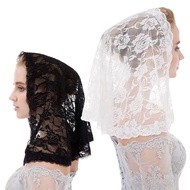 Bridal Lace Veil Muslim Hijab Veil Lace Mantilla Catholic Church Chapel Veil Head Covering