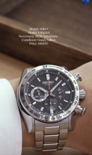 🗡️SEIKO Ananta 武士刀一代/ Katana武士刀殼✅️- SAEK001🔥
二手中古 SEIKO 精工 Ananta Automatic Chronograph SAEK001
-8R2
