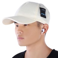 RECHARGEABLE BLUETOOTH MUSIC HAT BASEBALL CAP (LIGHT YELLOW)
