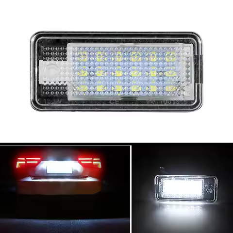 2PCS Auto Canbus Car LED Number License Plate Light 12V For Audi A3 8p A4 B6 B7 Direct Replacement R