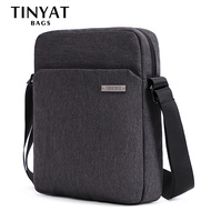 TINYAT กระเป๋าสะพายชายกระเป๋า Canva สำหรับผู้ชายกระเป๋ากันน้ำกระเป๋าผู้ชาย Crossbody กระเป๋า9.7 iPad