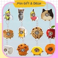 Cute Meme Cat Keychain Lovely Spider Cat Keychain Keychain Cute Keychain Cat Keychain