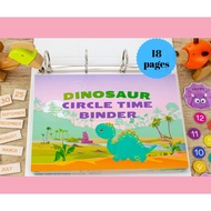 A114 - [PDF] Dinosaur Morning Binder Busy Book 18 pages