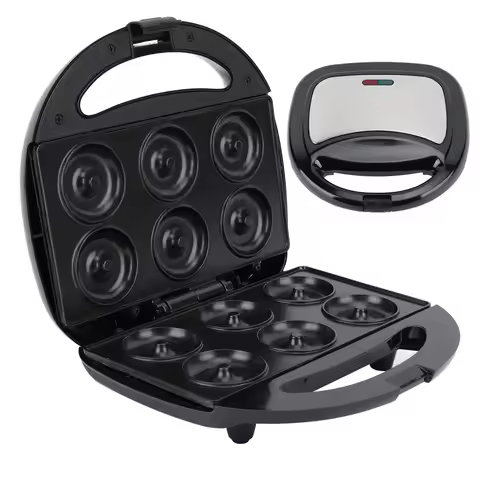 Mini Donut Maker Electric Doughnut Making Machine Non Stick Automatic Intelligent Temperature Contro