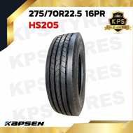 275/70R22.5 16PR ยี่ห้อ KAPSEN รุ่น HS205 ยางรถบรรทุกเรเดียล