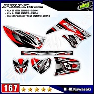 Decal Sticker Striping Variasi Fullbody KLX 150 Lama 2009-2014 - Decal KLX L 150 Lama - Decal KLX S 