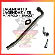 REMPIT LAGENDA Manifold Exhaust with Bracket STANDARD STD ( 22MM ) LAGENDA110 LAGENDA110Z LAGENDA110