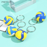 jingyans Volleyball Keychain Mini PVC Volleyball keychain bag car keychain Ball Key Ring PH