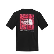 North face Mens and womens summer Year of the Snake limited pure cotton printed short-sleeved letter