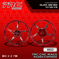 TRC CLICK 125/150 V1/V2/V3 CNC Mags Raizen 5 Spokes 1.4 x 1.4 x 17 Malaysian Concept 6227