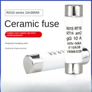 R RO15 Fuse Tube 10X38 Ceramic Fuse R015 RT18 1A 2A 3A 5A 6A 10A