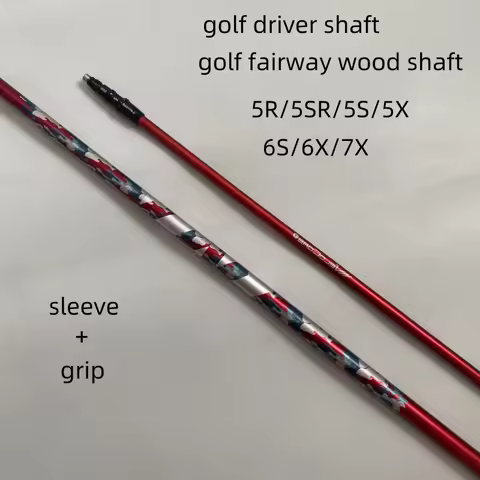 2025 New Golf Shaft red 5/6/7 R/SR//S/X Flex Graphite driver and Wood Shafts Free Assembly Sleeve an