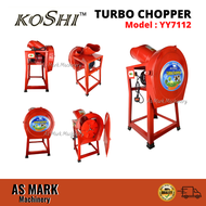 Koshi Elecctric Turbo Chopper/ Turbo Chopper (Belt) Mesin Pemotong &amp; Penghancur Rumput Makanan Ternakan Mesin Cincang Rumput lembu