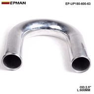 2pcs/unit 63mm 2.5" 180 Degree Aluminum Turbo Intercooler Pipe Tube piping L:600mm FOR VW GOLF MK5 M