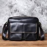 真皮休閒斜挎包 男士單肩包