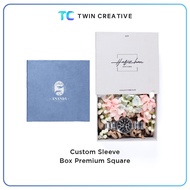 Custom Sleeve Box Premium Square Jewelry Holder - Birthday Gift Box Wedding Hampers