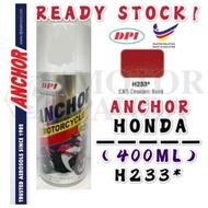 ANCHOR MOTORCYCLE SERIES H233* H233 400ML CAN SPRAY PAINT CAT SPRAY TIN HONDA EX5 DREAM RED MERAH 10