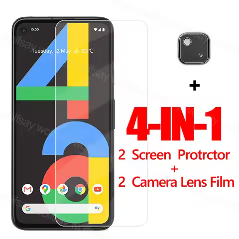 Full Glue Glass For Google Pixel 4A Screen Protector For Pixel 4A 5 6A Tempered Glass Protective Pho