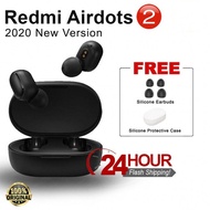 【จัดส่งภายใน24ชั่วโมง】Xiaomi Redmi AirDots 2 Bluetooth 5.0หูฟังสเตอริโอไร้สายที่แท้จริงพร้อมอายุการใช้งานแบตเตอรี่12ชั่วโมง