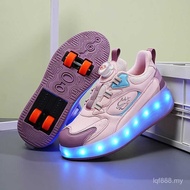 Heelys Four-Wheel Roller Shoes For Girls, Button Sports 2024, Boys' Spring And Autumn New Styl GNSR