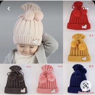 Rope Children's Beanie / Ice Manusai Embroidered Children's Beanie / Children's Beanie / Bonet Ruffl